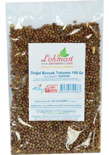 Lokman Doğal Burçak Tohumu 100 G