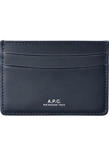A.p.c André Unisex Deri Kartlık Koyu Lacivert 1