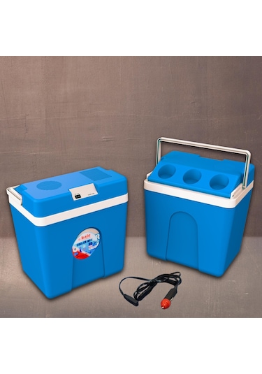 25 Litre 12v Oto Buzdolabı Termos- Portatif, Elektrikli, Oto Şarj Kablolu 1050 Thermoelectric Cooler 12v.