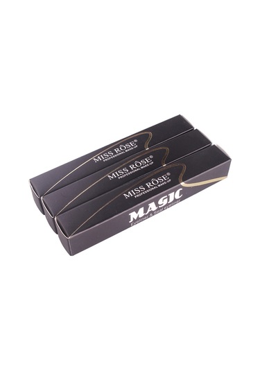 Sones 2'si 1 Arada Siyah Su Geçirmez Çift Başlı Hızlı Kuruyan Eyeliner Mühür Damga Kalemi