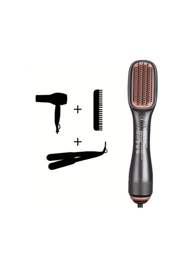 Willowhaven Altın 1000w 2si 1 Arada Saç Kurutma Fırçası Çıkarılabilir Tarak Islak Kuru Kullanım