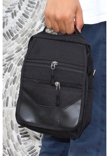 Mergenshoes Svn Sv73 Siyah Polyester Kumaş Erkek El Omuz Çantası Siyah