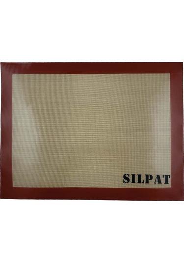 Profesyonel Yanmaz Yapışmaz Yıkanabilir Kırmızı Silikon Pişirme Matı - 30cmx40cm Kırmızı