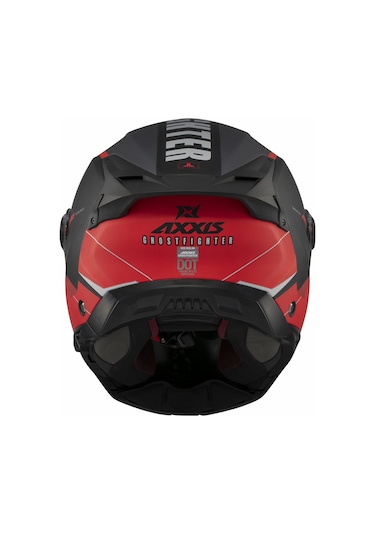 Axxis Ghostfighter SV Maniac B5Motosiklet Çene Açılır Kask Kırmızı Siyah