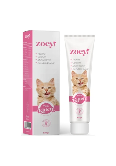 Zoey Yavru Kedilerin Gelişimini Destekleyen Kitten Malt Paste 100 G