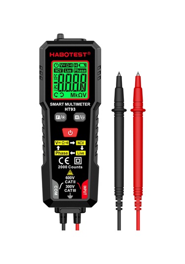 Habotest Ht93 Gerilim Test Cihazı Dijital Multimetre