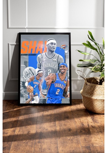 Shai Gilgeous Alexander Çerçeveli Tablo - Basketbol Nba Posteri Tablo