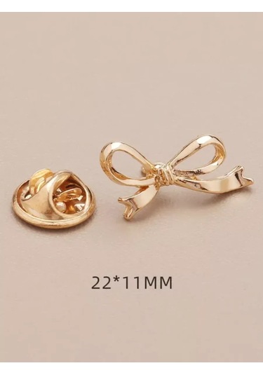 Olfil Broş-mini Fiyonk Parlak Minimalizm 234773493 Altın Rengi