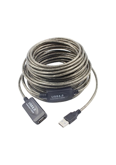 Alfais 5227 Aktif USB Dişi Erkek Uzatma Kablosu 10 M