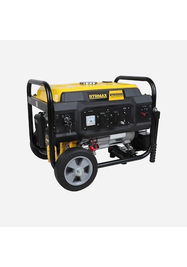 Rtrmax RTR3550E Benzinli Jeneratör 3.5 Kva / 2.8 Kw 220 V / 12 V İpli / Marşlı (Akülü)