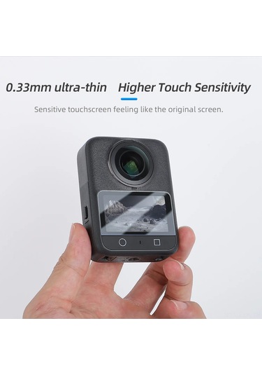 Xindoker Osmo 360 Kamera Ekran Koruyucu - Cam Temperli 9h Sertlikli, Yüksek Çözünürlük, Parmak İzi Engeli, 0.33mm İnce, Şarjlı Dokunmatik Desteği 1 Adet