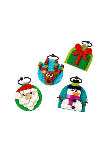 LEGO® Yılbaşı Süsü Koleksiyonu 40744 – 6 Yaş ve Üzeri İçin Kardan Adam, Ren Geyiği ve Noel Baba Yılbaşı Süsleri Yapım Seti (153 Parça)