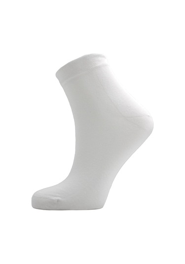 Bambu Kadın Yarım Konç Renkli Dikişsiz Düz Çorap 6'lı Paket Çok Renkli