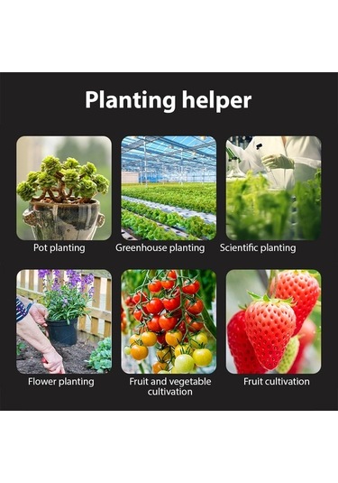 Tongxida 6'ı 1 Arada Toprak Ph Ölçer Nem / Siyah