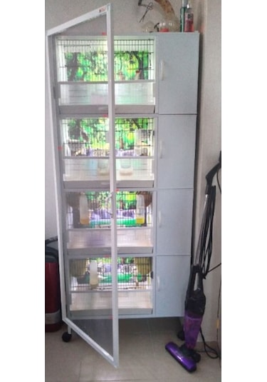 İstanbul Kafes Model 1y Pvc Kuş Dolabı