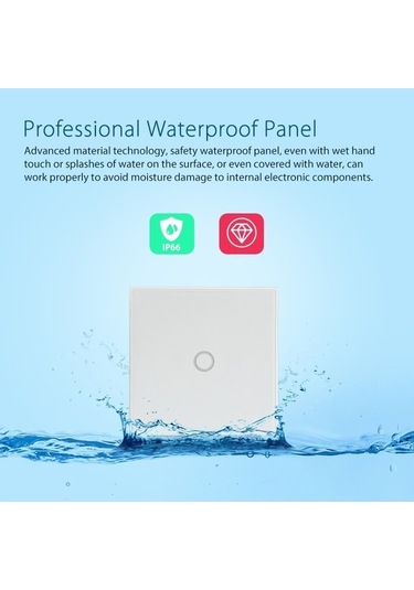Pazly Neo Nas-sc01w Kablosuz Wifi Akıllı Işık Kontrol Anahtarı 1gang Çalışma Modu: Dokunmaya Duyarlı