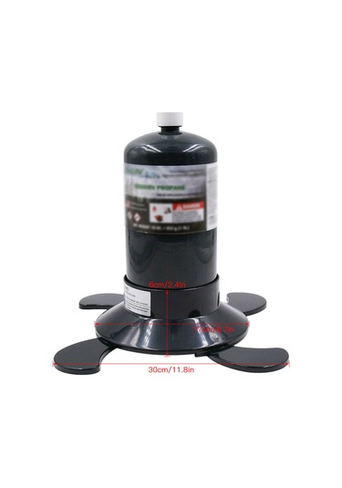 Monyee 1lb Lpg Gaz Şişesi Plastik Tabanı - Çıkırır Tasarım, Sabit Desteği, Taşınabilir Kamp Stuvarı/ısıtıcı/şahne Lambası Tutucu Siyah
