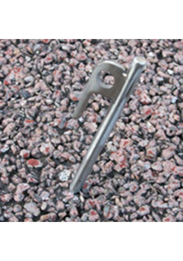 Homyl 5 Parça Ağır 304 Paslanmaz Çelik Kamp Tente Çadır 20-santimetre Gümüş