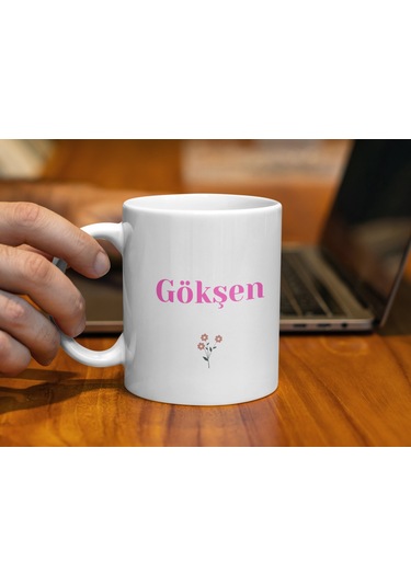 Gökşen İsimli Kupa Bardak, İsimli Bardak, Hediye Kupa Bardak, Kahve Kupa Bardak