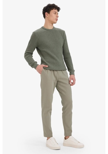 Defacto Regular Fit Dar Paça Pantolon C6022ax25aukh454 Haki