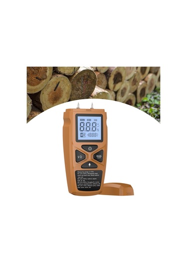 Suntek Ahşap Nem Ölçer Taşınabilir Test Aracı Odun Sarı