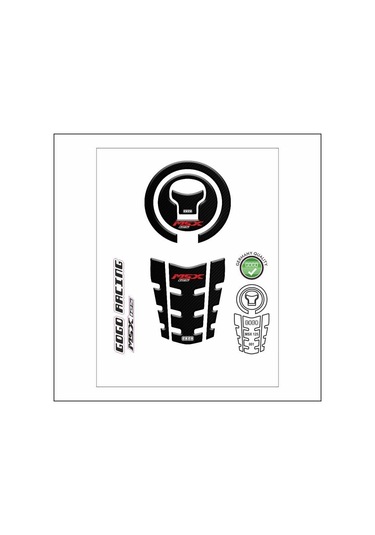 Honda Msx 2014 - 2022 Uyumlu Tank Pad 001 Çok Renkli