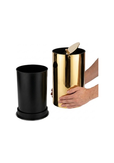 Kobos Nova Çöp Kovası 5l Parlak Altın Kbw-908gl