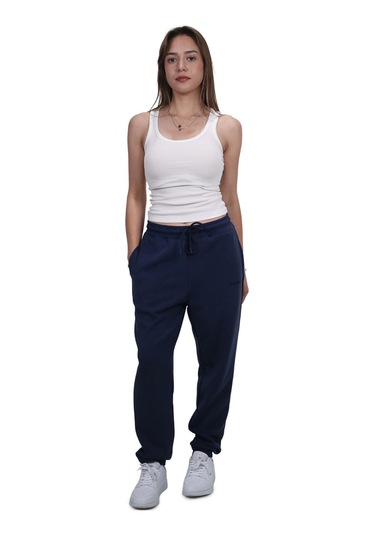 Kadın Modal Kumaş Cepli Lacivert Jogger Pantolon Lacivert