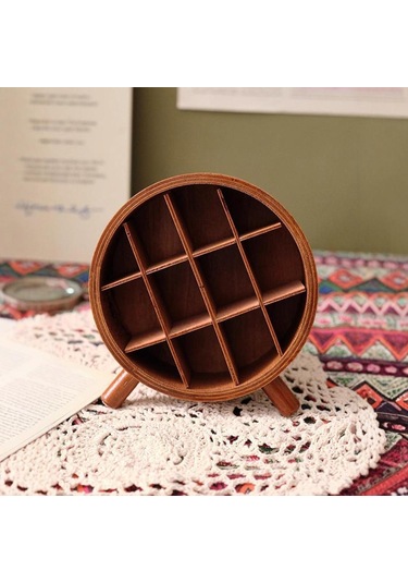 Homyl Ruj Organizatör Ahşap Depolama Rafı Dresser Vanity Için