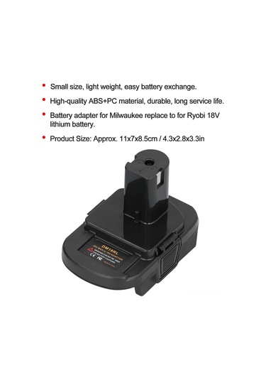 Suofeng Dw Ve Mıl 20v/18v Lityum Pil Dönüştürücü - Dm18rl Modeli Usb Portlu Adaptör
