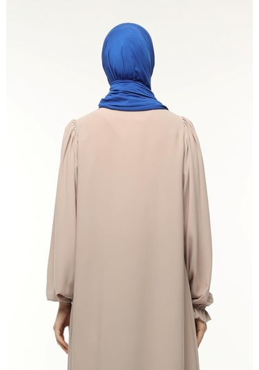 Tesettür Penye Şal Düz Saks Mavisi