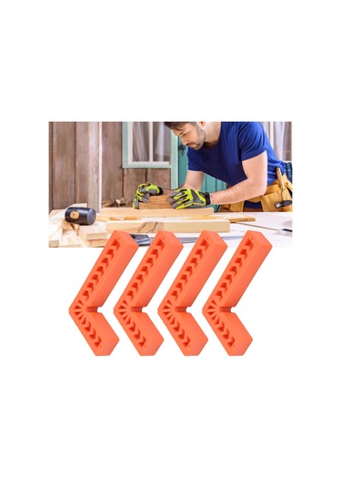 Ximistore9 4 Adet 100mm Plastik L-şekilli Açı Kalemi - Ahşap İşleri İçin 90 Derece Konumlandırıcı Fixatör Araç Seti