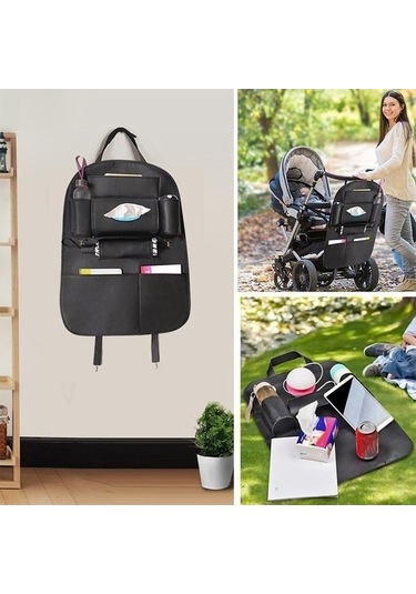 Pazly Araç Koltuğu Organizatör Çantası - Dergi, Cd, Atıştırmalık Depolama Pratik