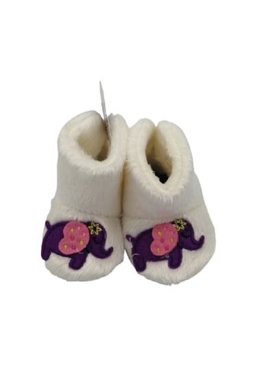 Internettenalsat Kışlık Bebek Panduf 18-27 Numara Arası Beyaz