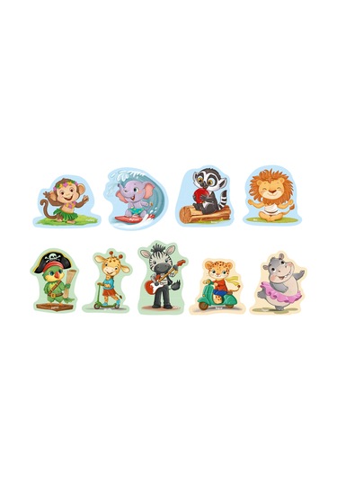 Puedo Puffy Puzzle Safari Animals