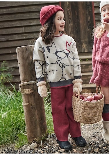 Mayoral Kız Çocuk Triko Takım 4583 Bordo