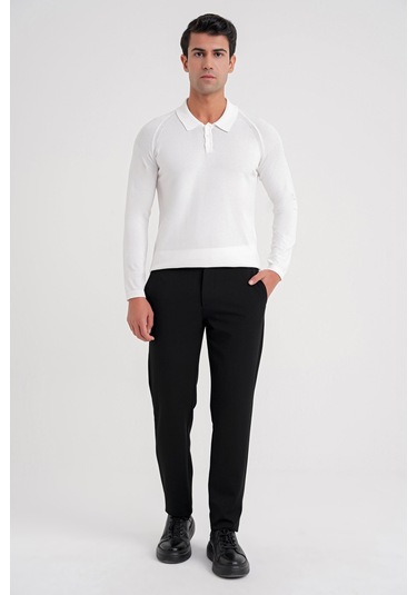 P 1200 Pantolon Comfort Siyah Casual Siyah