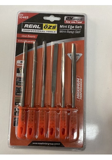 Mini Eğe Seti 18 Cm 6 Parça