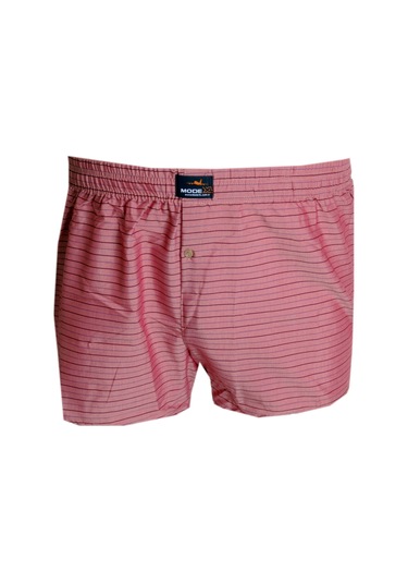 Mode Xl Büyük Beden Erkek Boxer Desenli Poplin 6348 Mürdüm 001