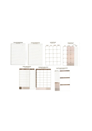 Mynote Planlayıcı 17x24 Sert Kapak Spiralli 100 Sayfa Siyah Siyah