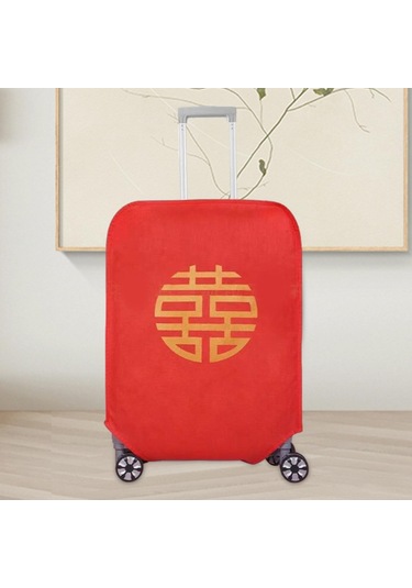 Homyl Seyahat Bagaj Kapağı Su Geçirmez Tramvay Kılıfı 20-inç Kırmızı