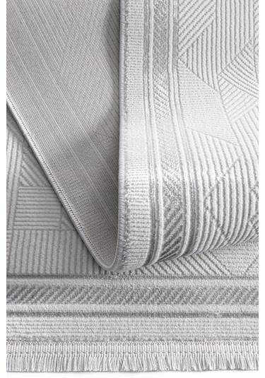 Koza Hayad Gri Halı Salon Ve Oturma Odası Yatak Odası Koridor M Gri