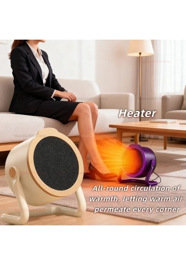 Trendooze 220v Masaüstü Taşınabilir Isıtıcı Yatak Odası Ofis Yurt Koyu Renk Model