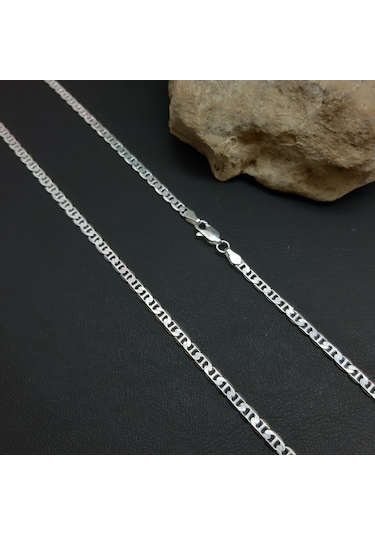 Gümüş Erkek Zincir Kolye (493817757)