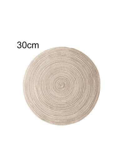 Kahve Talos Yuvarlak Isı Yalıtım Masası Kupa Mat Pad Placemat Kaymaz Bardak Ev Dekor 30cm