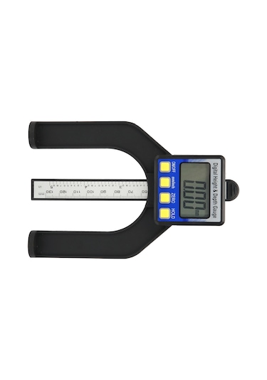 Yaozixa Elektro Niksel Derinlik Ve Yükseklik Ölçer 0-80mm, Dijital Ekran, Manyetik Altyapı, Ahşap İşleri Ölçüm Aracı