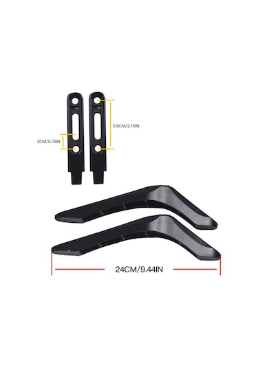 Wezone Evrensel Tv Stand - 32-65 İnç Tv'ler İçin Dayanıklı Çelik Taban, Ayarlanabilir Yükseklik Ve Kaymayı Önleyici Taban