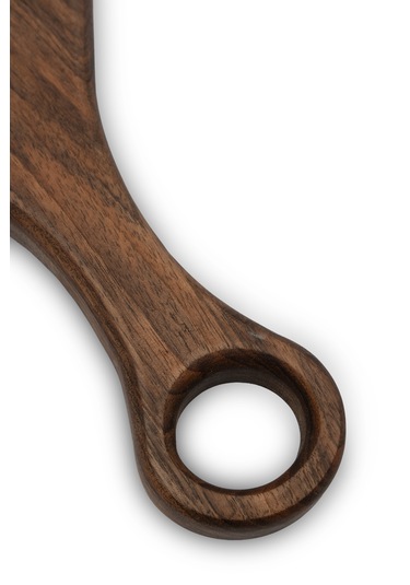 Yekpare Masif Ahşap Sunum Tahtası Kesme Tahtası Ceviz Medium 5