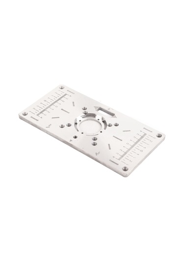 Yifomall "ahşap İşleme Kenar Düzeltme Makinesi İçin Dayanıklı Alüminyum Kılavuz Plaka - 4 Halka Ve Vidalı Set"