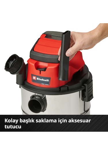 Einhell TC-VC 18/20 Li S - Solo, Akülü Islak/Kuru Süpürge (Akü ve şarj cihazı dahil değildir) - 2347130